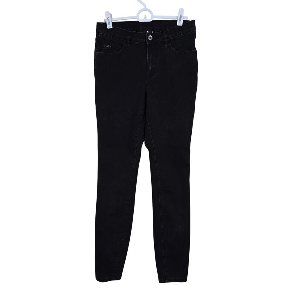 Women's KUHL 9" Kontour Flex Denim Skinny Faded Black Jeans | Size 6